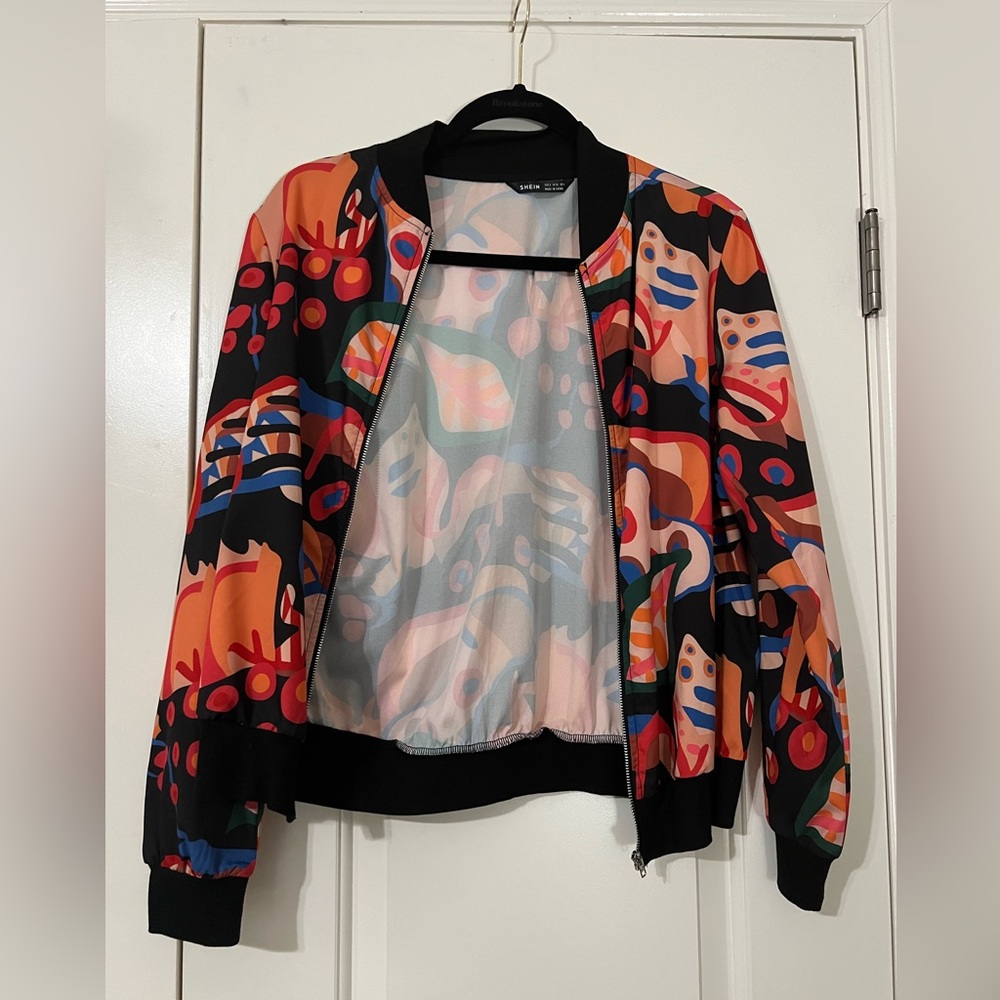 Multi-Color Thin Bomber Jacket